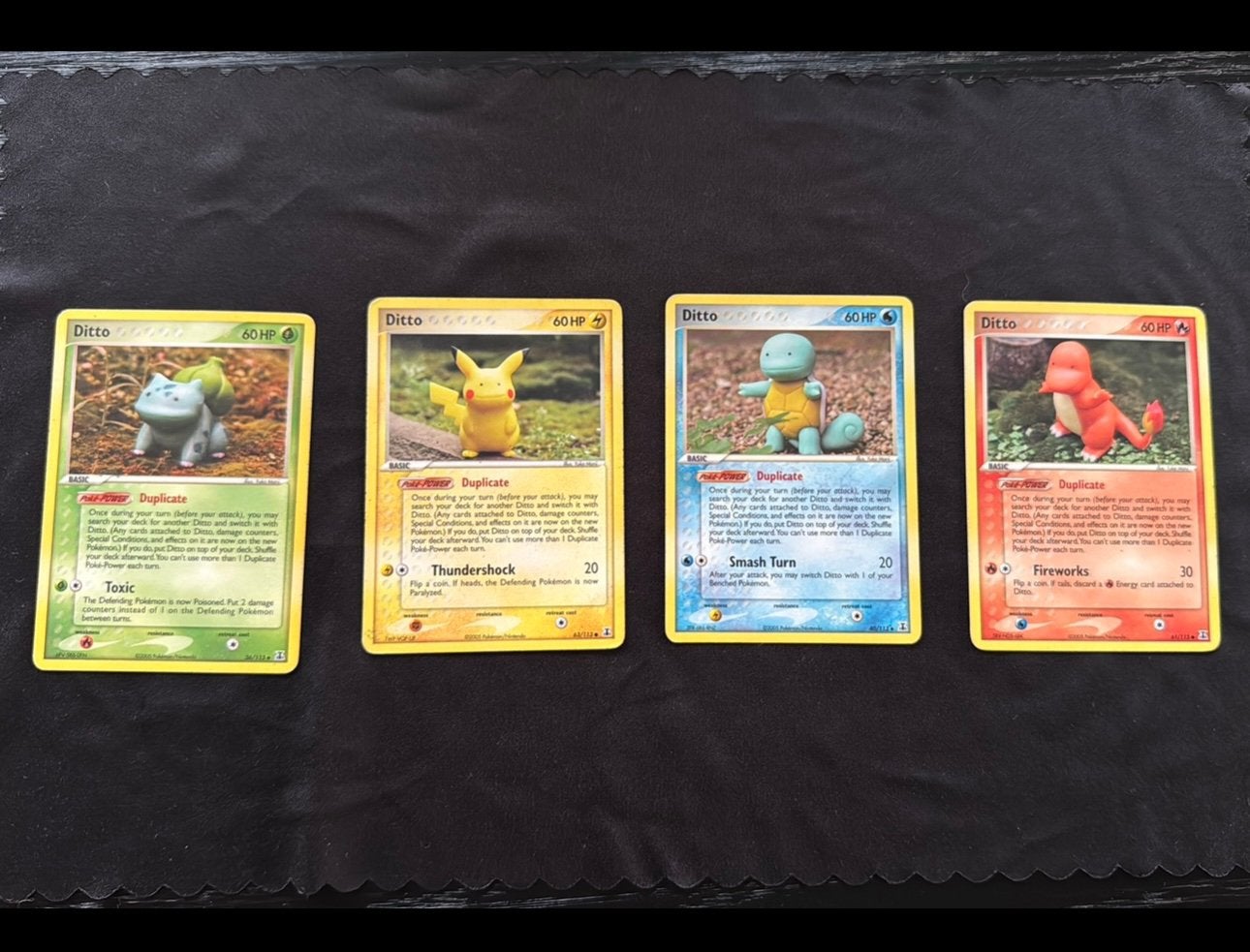 Pokémon Ditto kaarten (Bulbasaur, Pikachu, Squirtle, Charman, Ophalen of Verzenden, Zo goed als nieuw, Meerdere kaarten