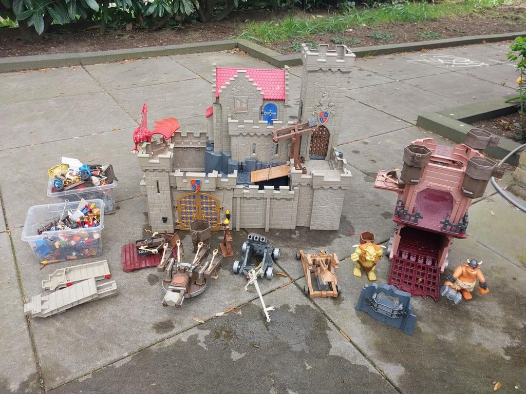 Playmobil kasteel en ridders, Ophalen, Gebruikt