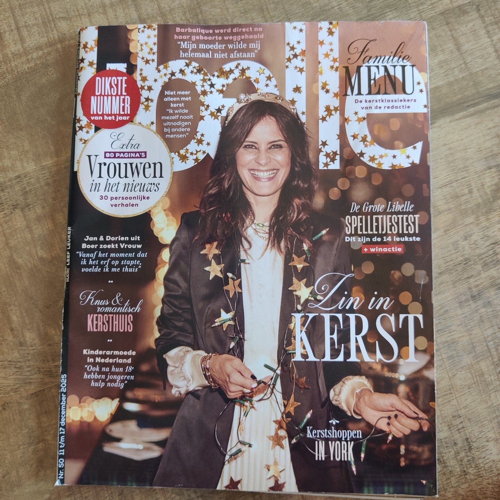 Libelle Nr 50/2025 - Dikste Nr van het jaar. Zin in Kerst., Ophalen of Verzenden, Zo goed als nieuw, Damesbladen