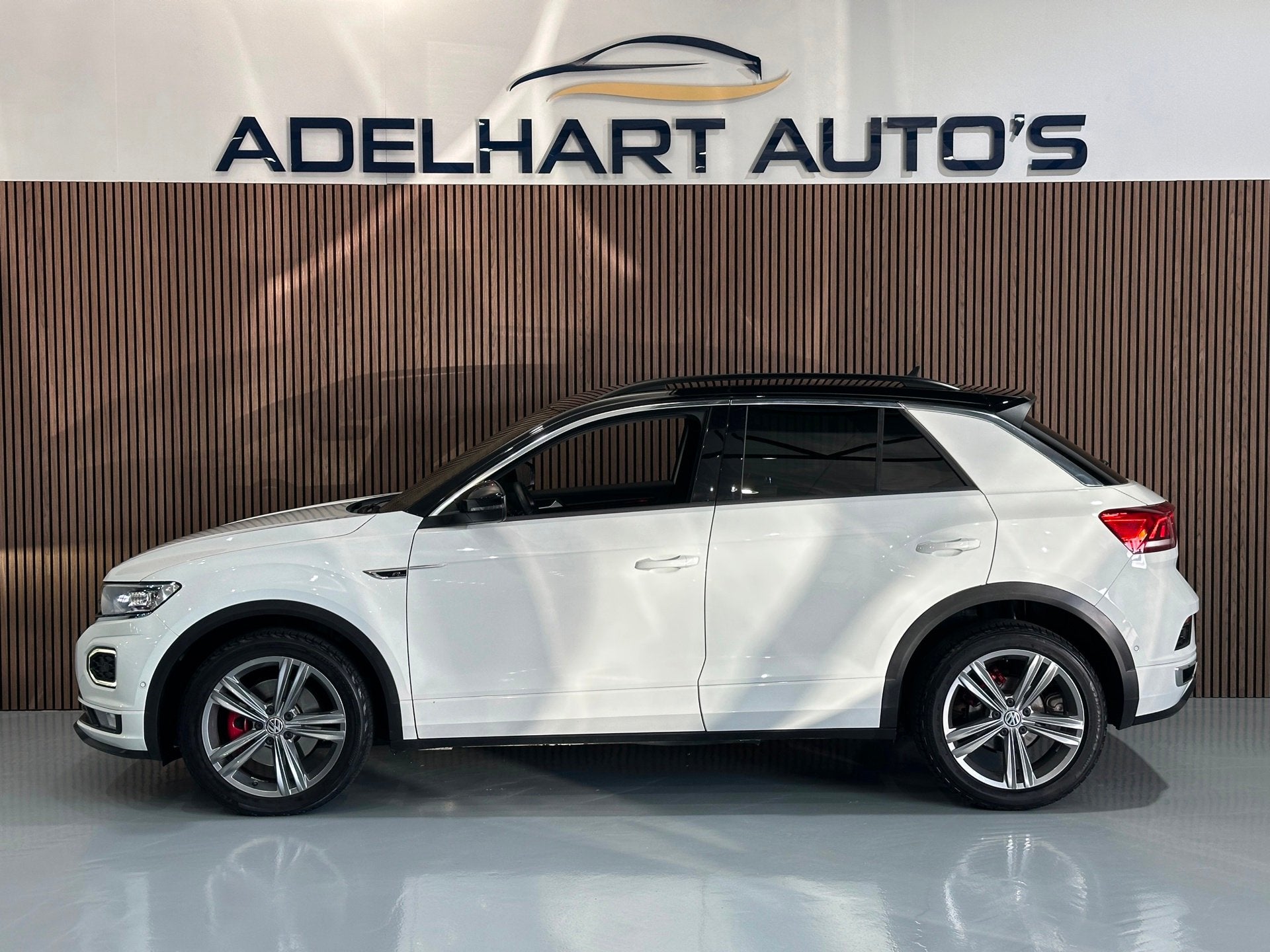 Volkswagen T-Roc 1.5 TSI Sport Business 2 X R Line DSG / Nav, Auto's, 4 cilinders, 150 pk, Wit, Origineel Nederlands