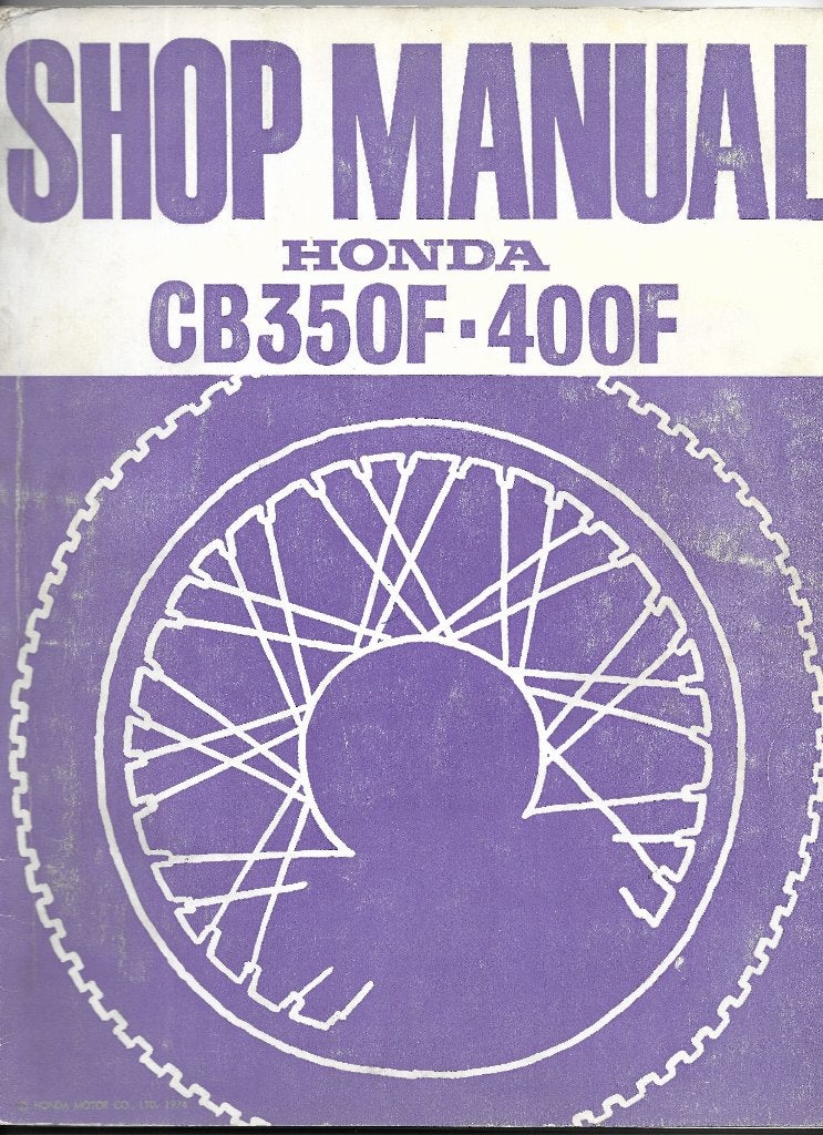 Honda CB350 F Honda CB400 F shop manual (2539z), Verzenden, Honda