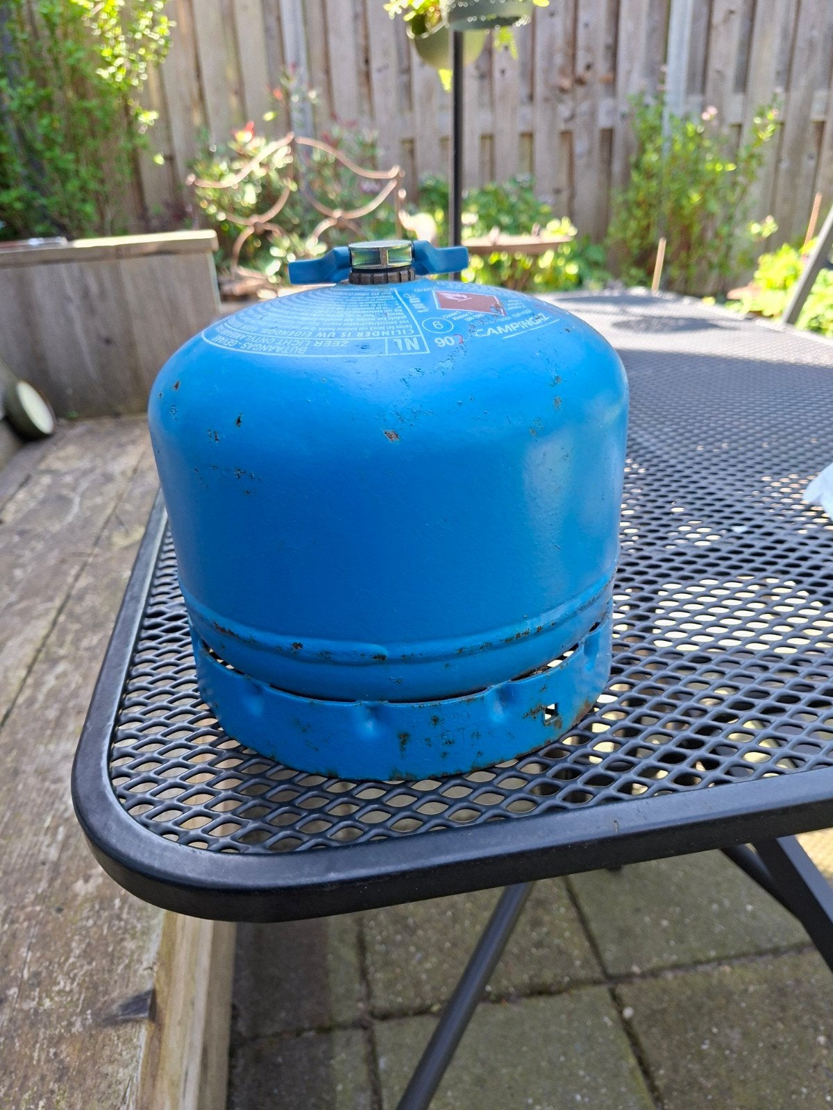 Campingaz gasfles 907  vulling  90%, Caravans en Kamperen, Kampeeraccessoires, Ophalen, Gebruikt