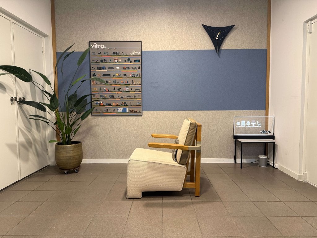 Vitra | Jongerius | The Worker | Eikenhout & Creme Stof | 1x, Vitra, Gebruikt, Vitra Artifort Cassina Fritz Hansen Eames Gispen Pastoe Hay