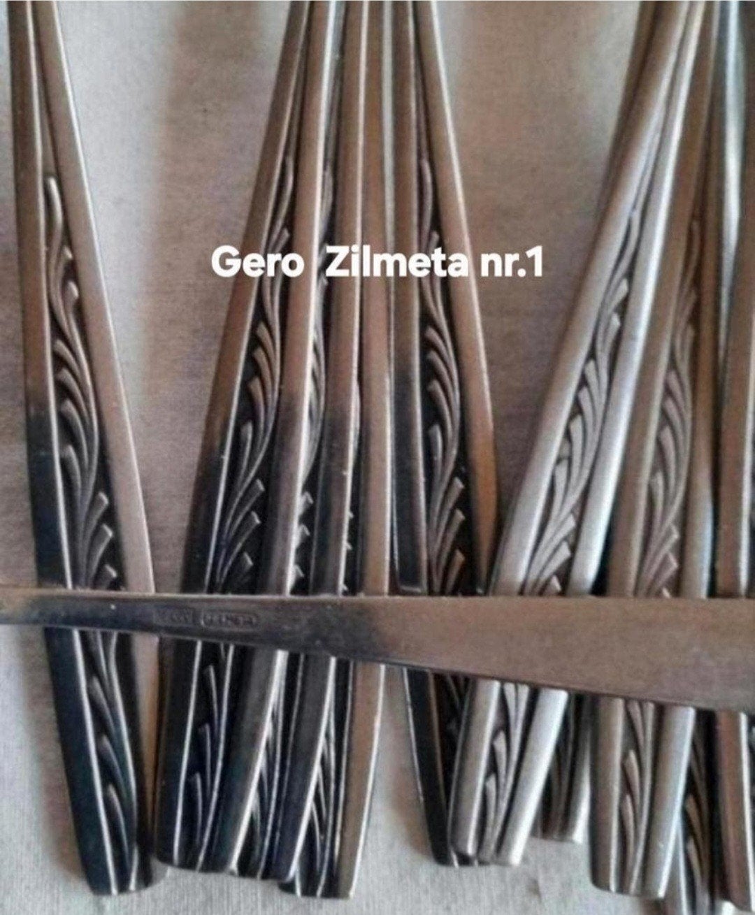 Gero Zilmeta relief slingerende blaadjes, Antiek en Kunst, Antiek | Bestek, Ophalen of Verzenden
