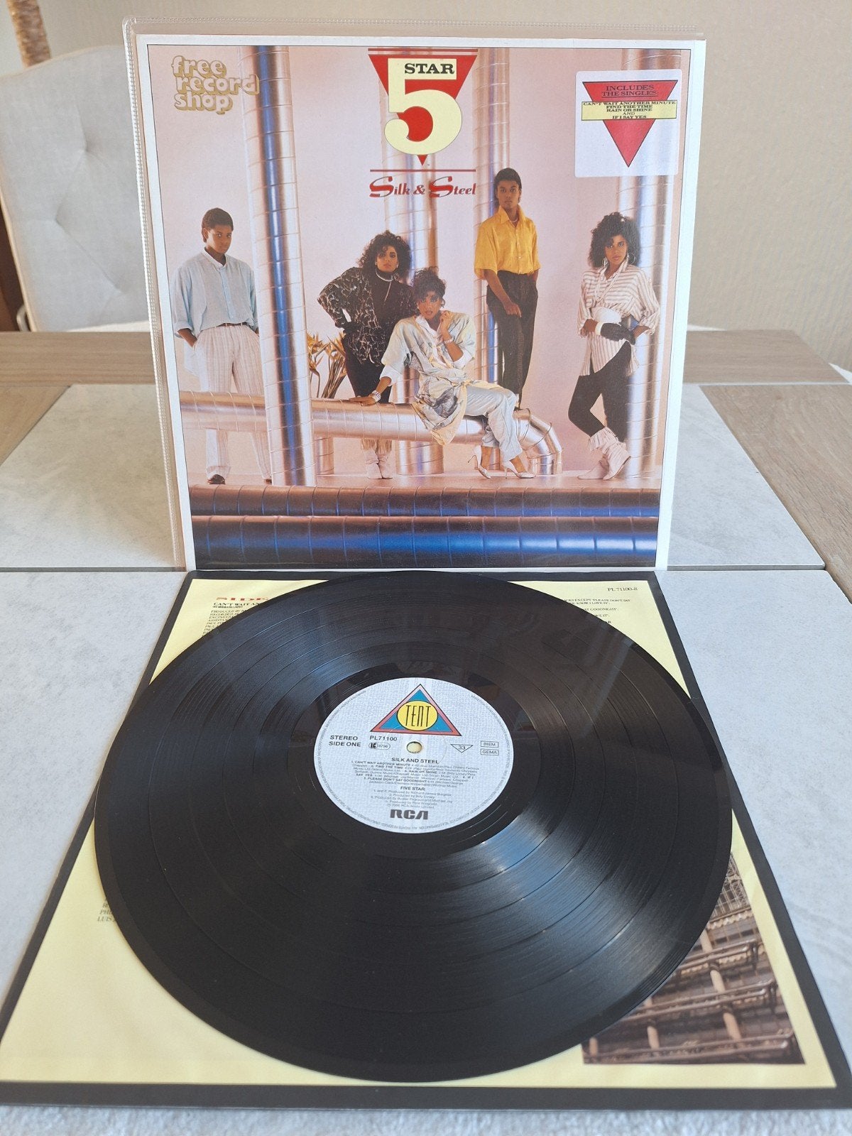 LP van  5 STAR  // SILK & STEEL ...uit 1986  ( Nieuwstaat ), Cd's en Dvd's, Ophalen of Verzenden, Zo goed als nieuw, 12 inch