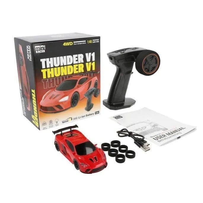 Modster Mini Racer Thunder V1 1/40 schaal RTR Rood, Ophalen of Verzenden, Nieuw