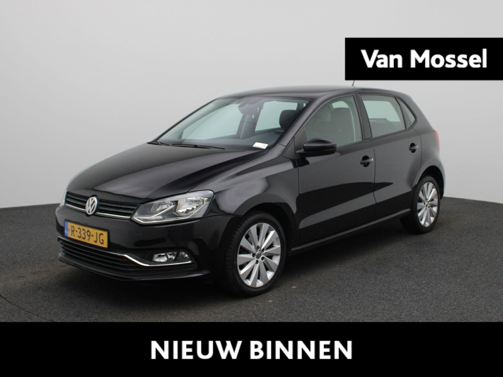 Volkswagen Polo 1.2 TSI Highline | Climate Control | Stoelve, 12 maanden, Stof, 4 cilinders, Zwart