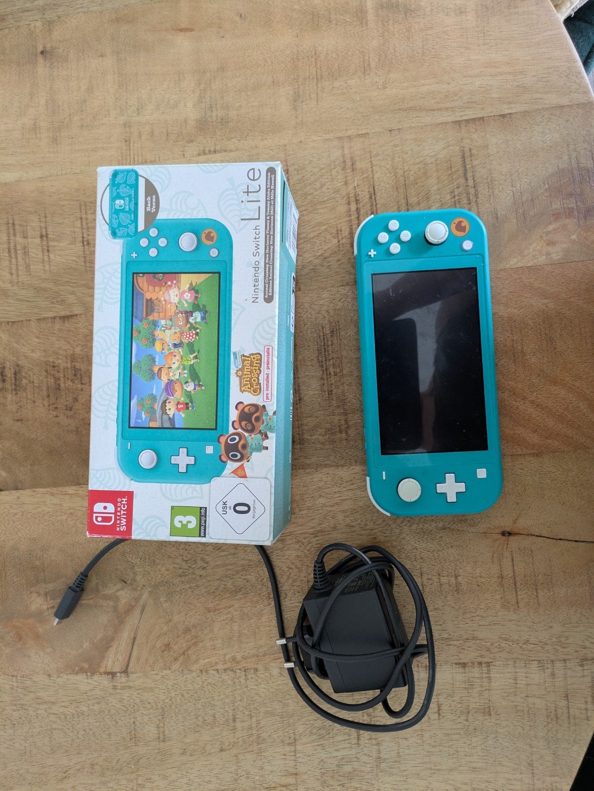 Nintendo Switch + Oplader - NIEUW 3 spelen !, Ophalen of Verzenden, Turquoise, Zo goed als nieuw