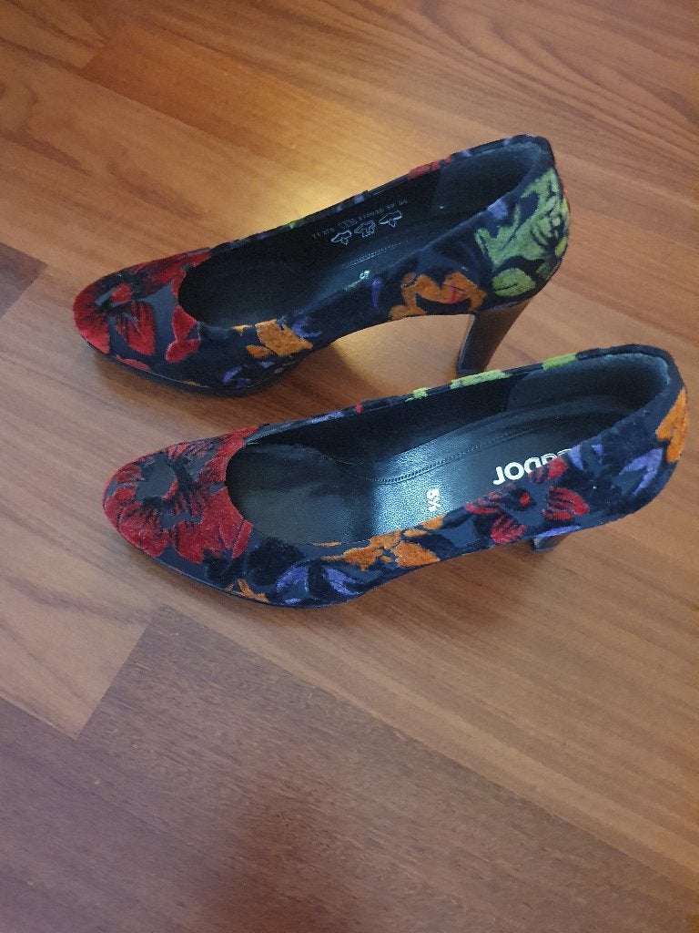 Gabor pumps met bloemenprint, maat 5 1/2, Kleding | Dames, Ophalen, Pumps, Overige kleuren, Gabor
