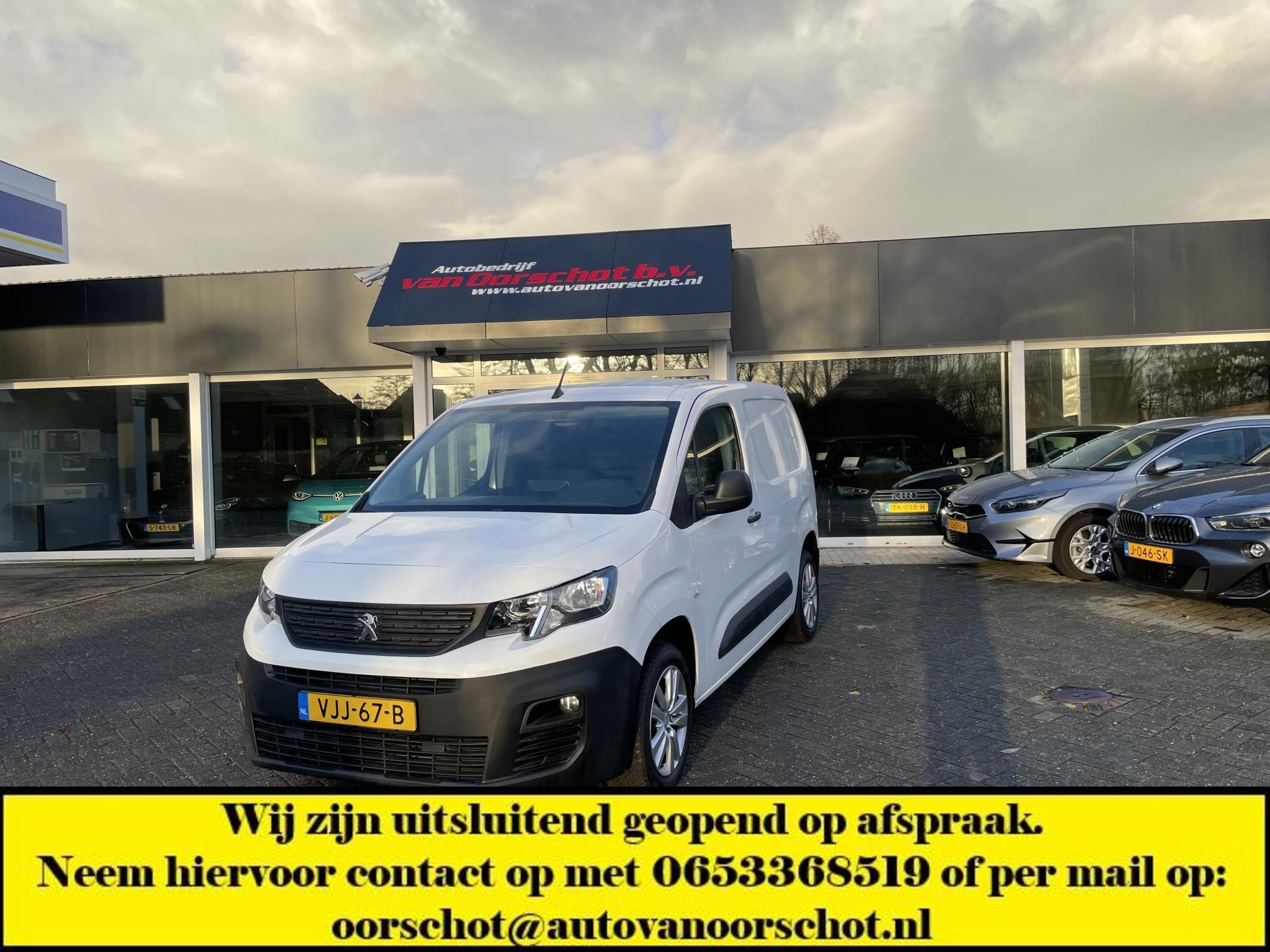 Peugeot Partner 1.5 BlueHDI Premium, Auto's, Voorwielaandrijving, Stof, Gebruikt, Start-stop-systeem