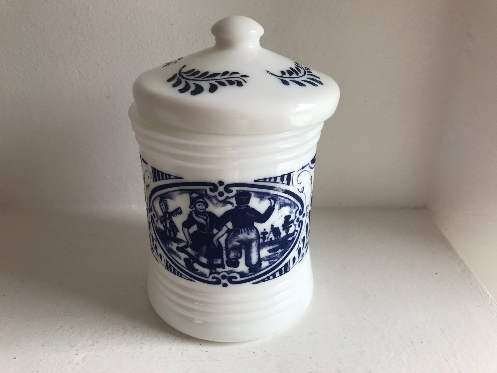 Pot opaline ‘Chat Noir’ Zwarte Kat, Antiek en Kunst, Ophalen of Verzenden
