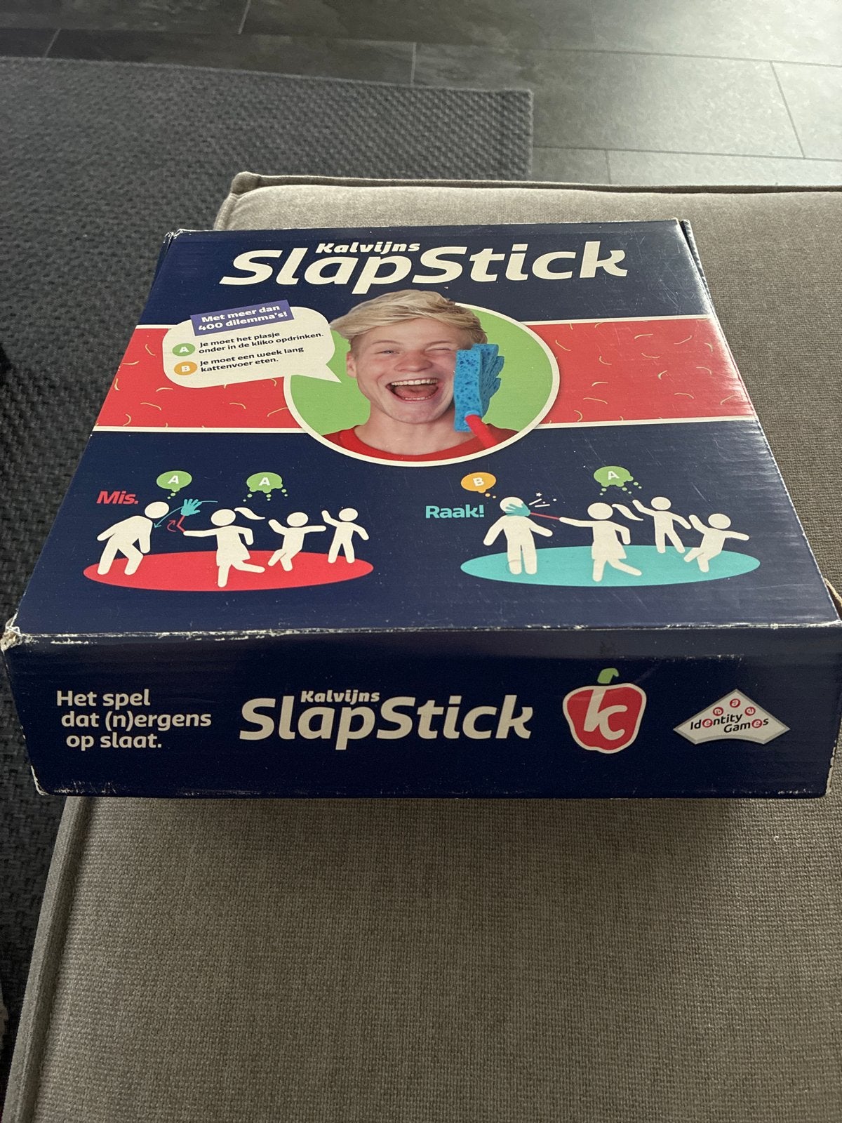 Kalvijn SlapStick Spel - Zo goed als nieuw, Drie of vier spelers, Ophalen of Verzenden, Zo goed als nieuw