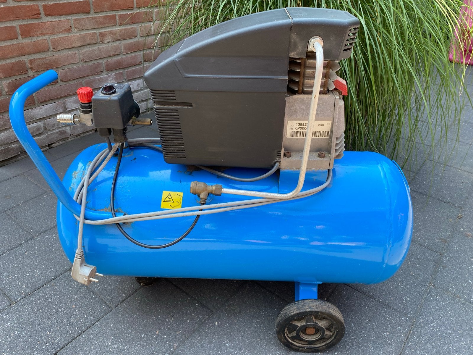 ABAC Montecarlo LT 50 Compressor 1.5 HP - Gebruikt, Doe-het-zelf en Verbouw, Compressors, Ophalen, Gebruikt, 10 bar of meer, 25 tot 100 liter