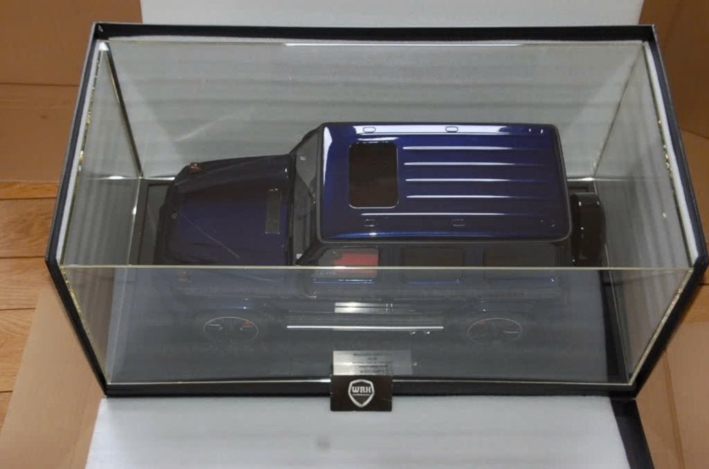 UNIEK !! 1:8 Minichamps MERCEDES G63 AMG 2018 blue LTD99 WRH, Hobby en Vrije tijd, Modelauto's | 1:5 tot 1:12, Ophalen, Nieuw