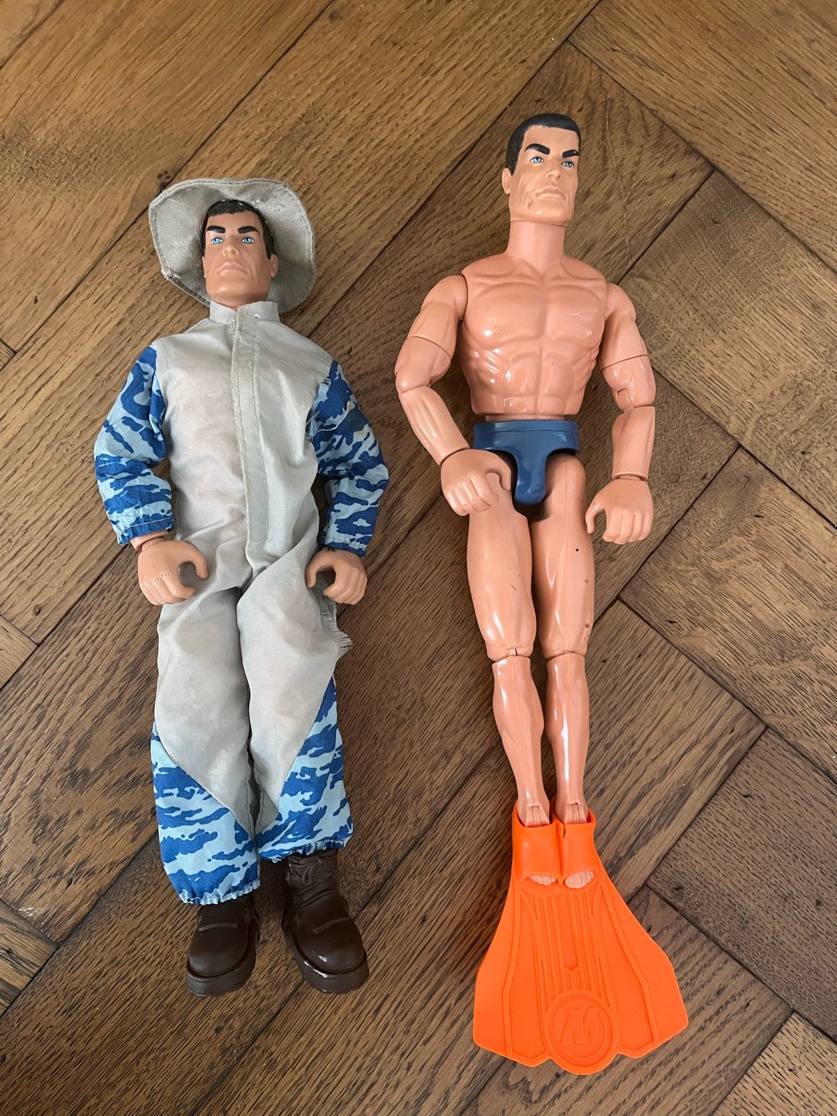 Vintage Action Man jaren 90- Duiker & Camouflage (2 stuks), Ophalen of Verzenden, Gebruikt