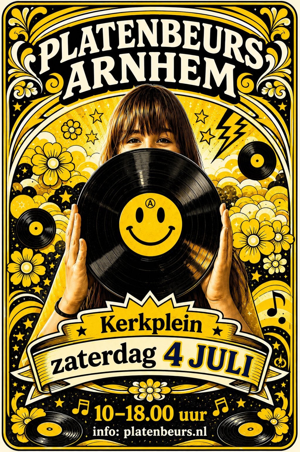 Platenbeurs Arnhem zaterdag 4 juli Kerkplein, Cd's en Dvd's, Vinyl | Pop, Nieuw in verpakking, Overige formaten, Ophalen of Verzenden