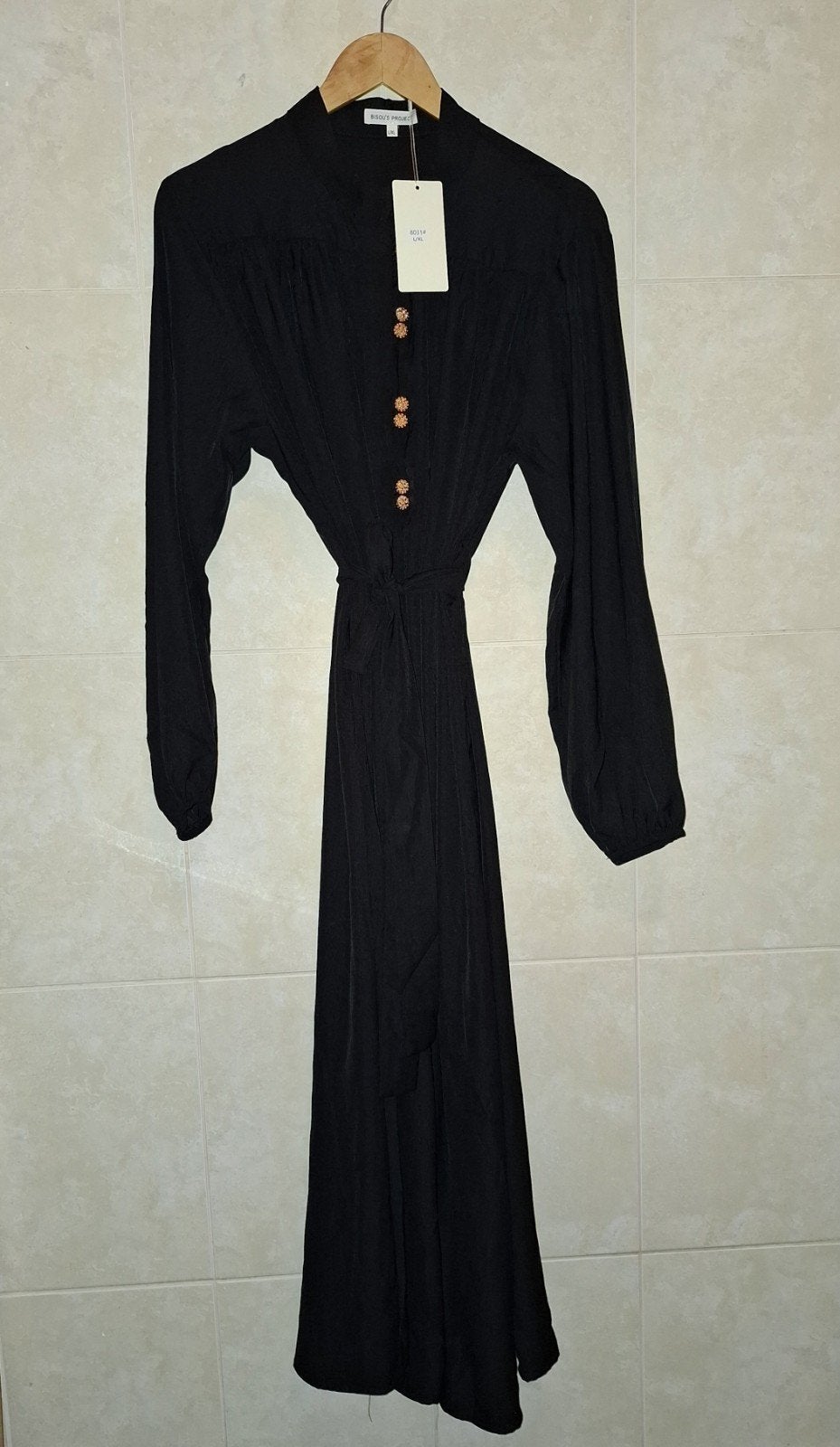 NIEUW Bisou's Project jurk Maat L/XL, Kleding | Dames, Jurken, Ophalen, Zwart, Maat 42/44 (L), Nieuw
