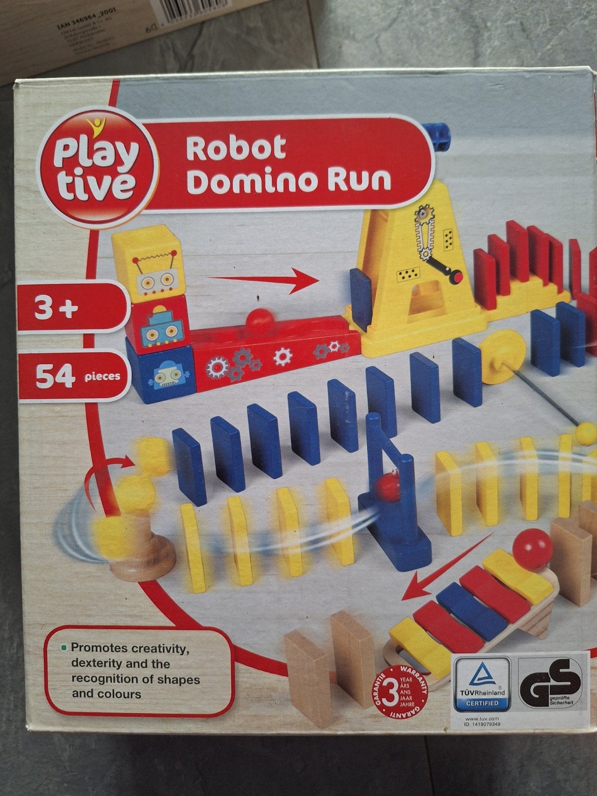 Playtive Robot Domino Run - 54-delige dominobaan, Ophalen of Verzenden, Zo goed als nieuw, Overige merken