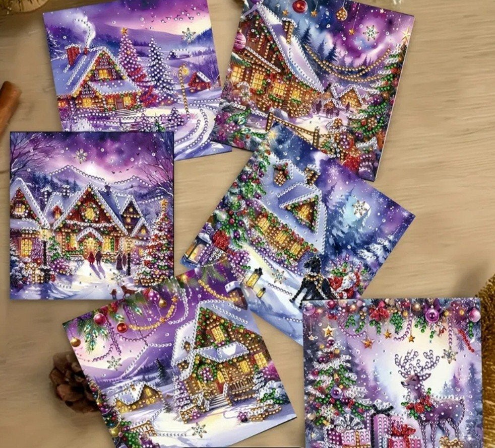 Diamond painting kerstkaarten, Ophalen of Verzenden, Nieuw, Kerst, Overige typen