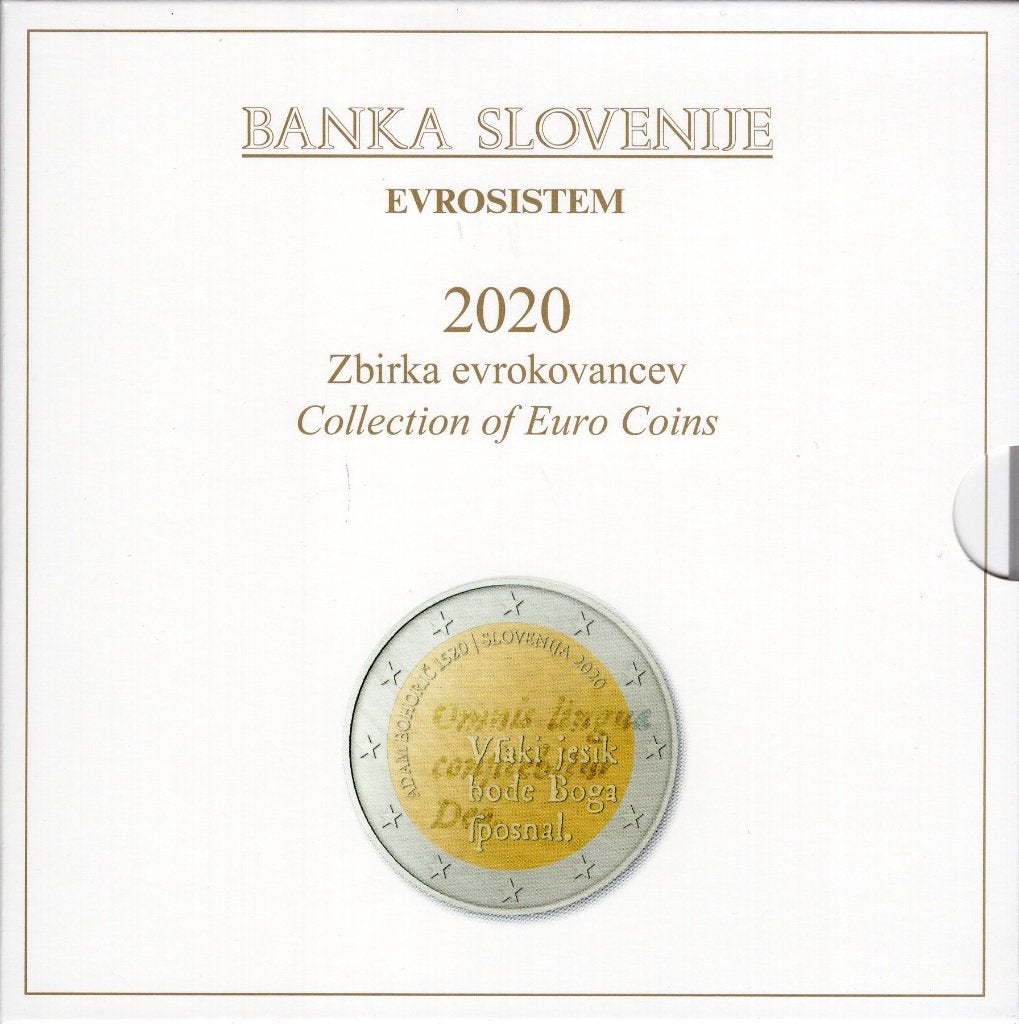 BU set Slovenie 2020 Blister - 1 cent t/m 3 euro (10 Munten), Verzenden, Slovenië, Overige waardes, Setje