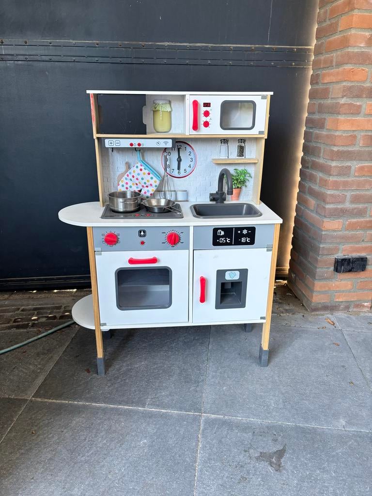 Complete Kinderkeuken met pannen - Zeer goede staat, Ophalen, Zo goed als nieuw, Jongen of Meisje