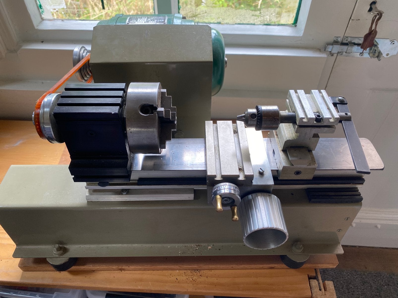 Metaaldraaibank voor modelbouw met lade en toebehoren, Ophalen, Gebruikt, Metaaldraaibank, Minder dan 500 mm