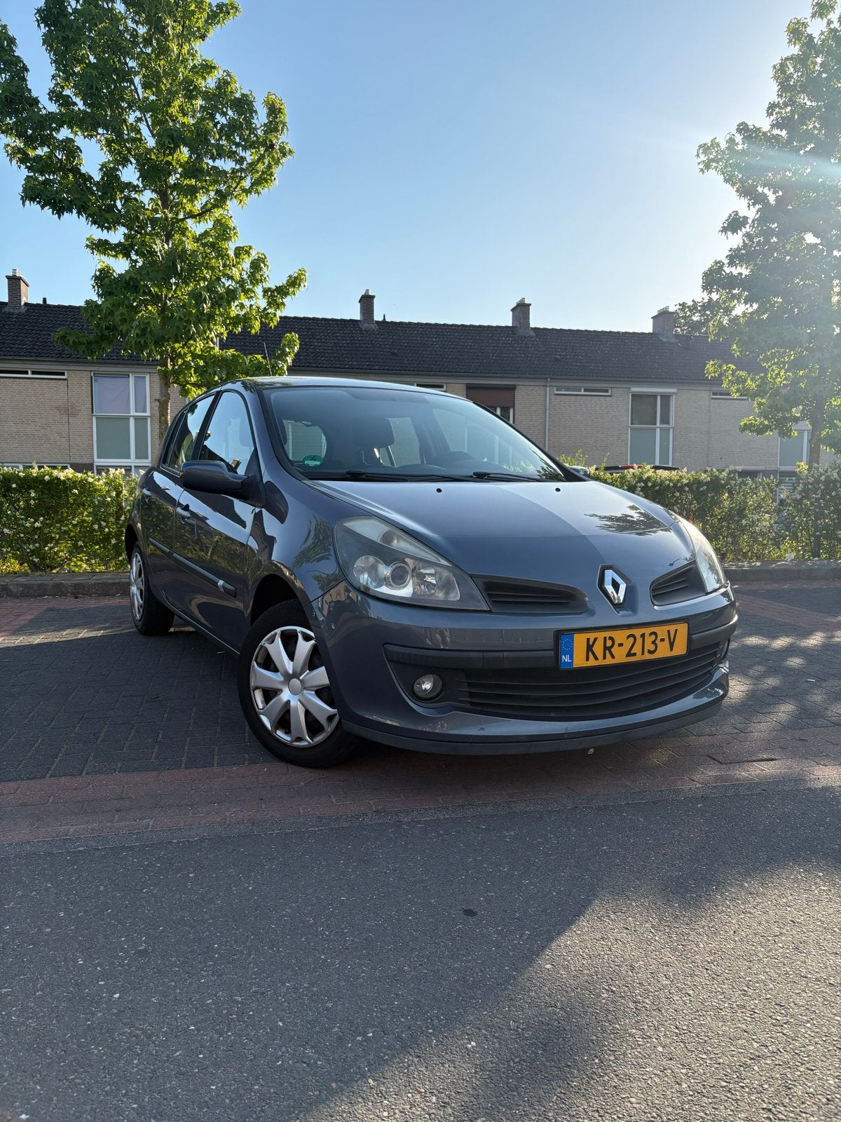 Renault Clio 1.2 16V 55KW *AIRCO*5-DRS E4 2007 Blauw, Voorwielaandrijving, 535 kg, 74 pk, 4 cilinders