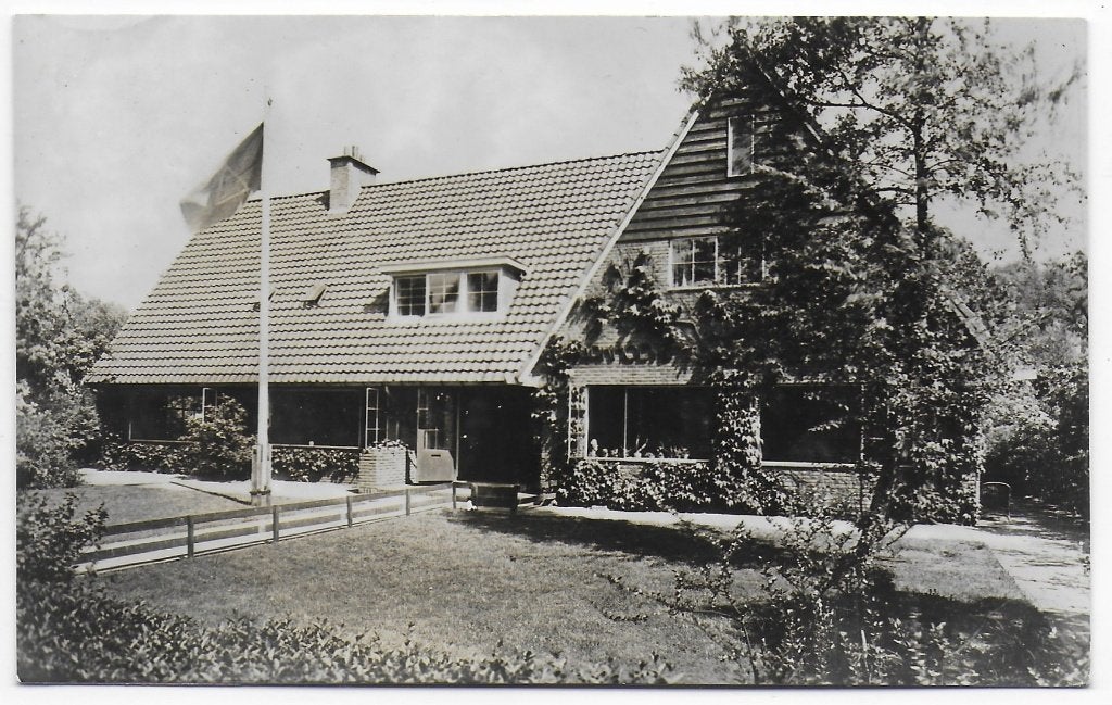 Meppel Parkhoeve Jeugdherberg ansichtkaart B7406 uit 1951, Ophalen of Verzenden, 1980 tot heden, Gelopen, Drenthe