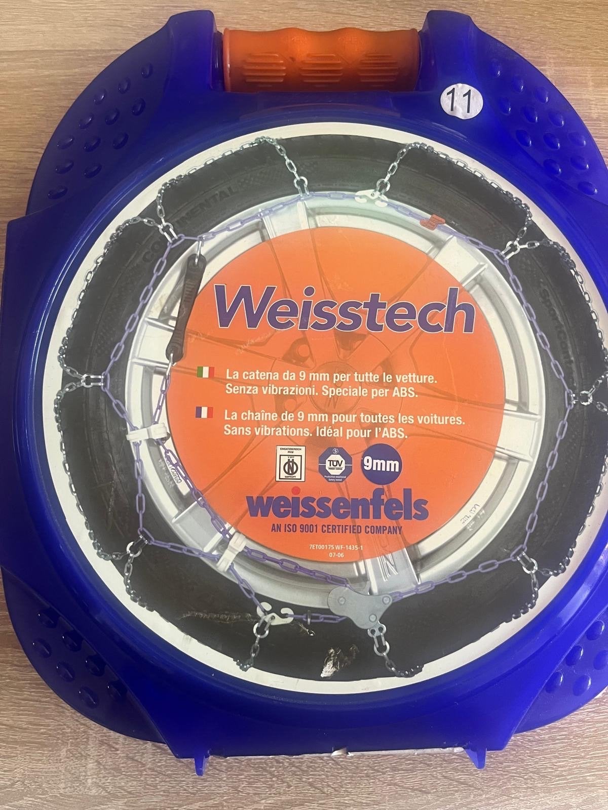 Weisstech Sneeuwkettingen - Maat 11 (M30 V.3BAA), Auto diversen, Ophalen of Verzenden, Zo goed als nieuw