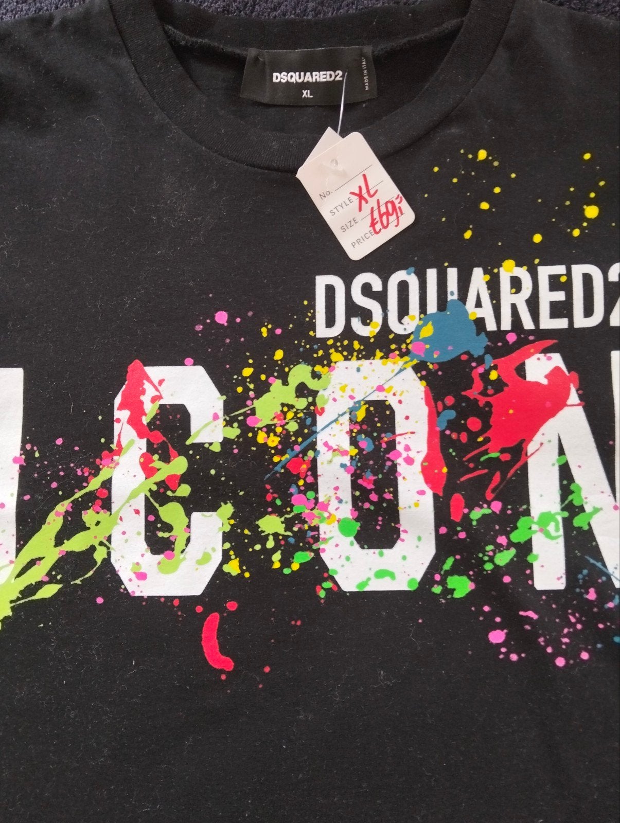 Dsquared2 ICON T-shirt - Maat XL, Kleding | Heren, Dsquared2, Zwart, Ophalen of Verzenden, Maat 56/58 (XL)
