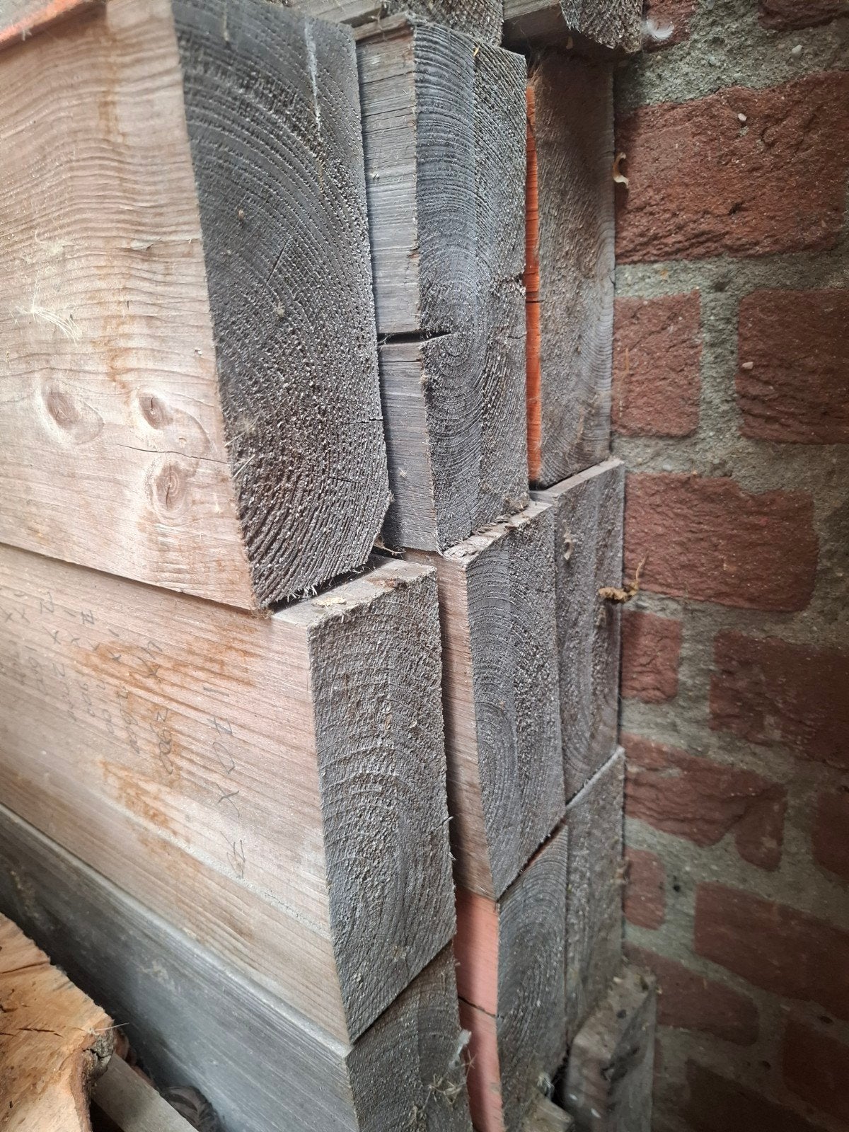 Gebruikte houten balken 160x65mm diverse lengtes, Ophalen, Balk, Vuren, 50 mm of meer