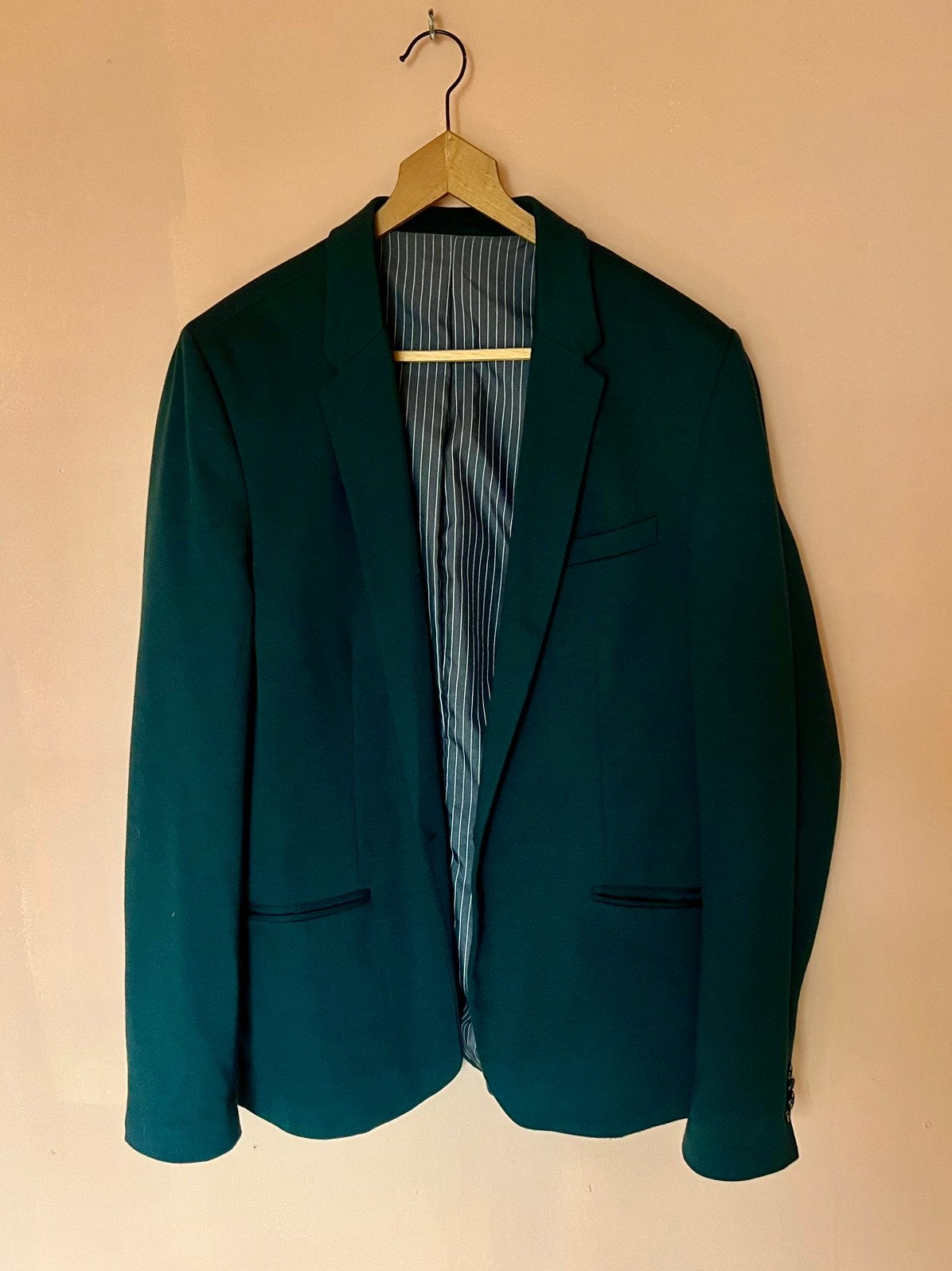 Zara blazer jacket jasje chemise colbert 42 xl, Verzenden, Zo goed als nieuw, Maat 56/58 (XL), Groen