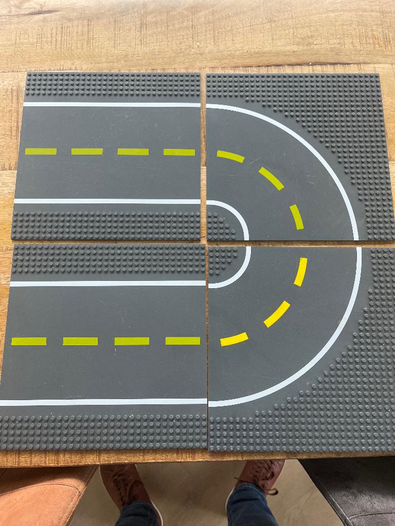 Lego wegen platen (prijs voor alle 4), Ophalen, Gebruikt