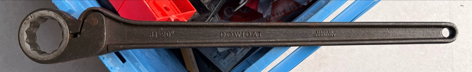 DOWIDAT / GEDORE 31/20-type 20-inch vrijloop-/slipratel, Ophalen, Zo goed als nieuw, Sleutel/ratel, Gedore