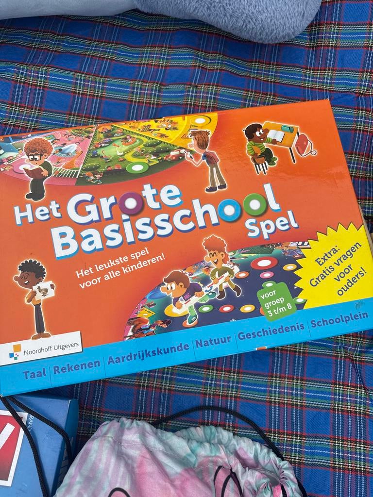 Het Grote Basisschool Spel - Educatief bordspel, Hobby en Vrije tijd, Gezelschapsspellen | Bordspellen, Drie of vier spelers, Ophalen of Verzenden