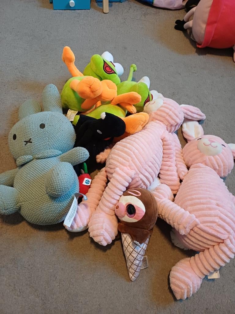 Grote collectie knuffels, nieuw of amper gebruikt, Kinderen en Baby's, Speelgoed | Knuffels en Pluche, Ophalen of Verzenden, Zo goed als nieuw