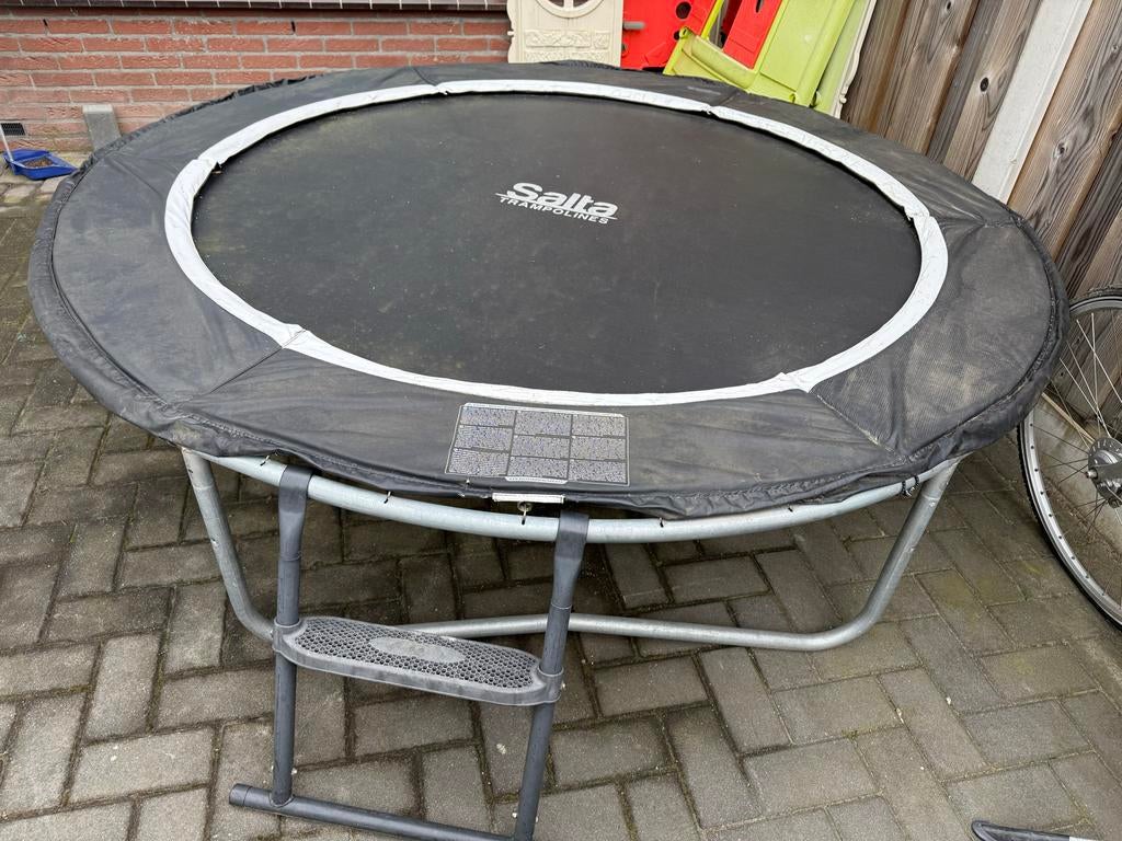 Salta Trampoline 210cm met veiligheidsrand - Gebruikt, Ophalen, Gebruikt