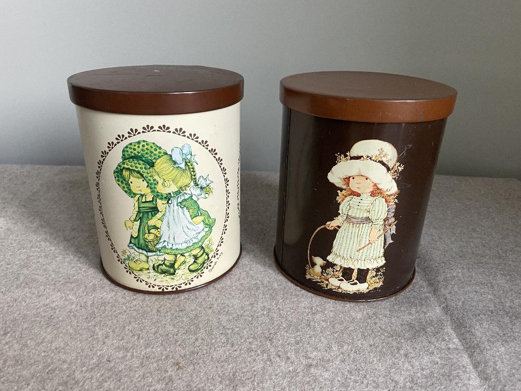 2 blikken Holly Hobbie, Ophalen of Verzenden, Gebruikt, Overige, Overige merken