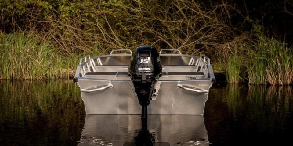 Dreamwave 4.20 mt Aluminium Visboot/Consoleboot zonder motor, Watersport en Boten, Vis- en Consoleboten, Ophalen, Zo goed als nieuw