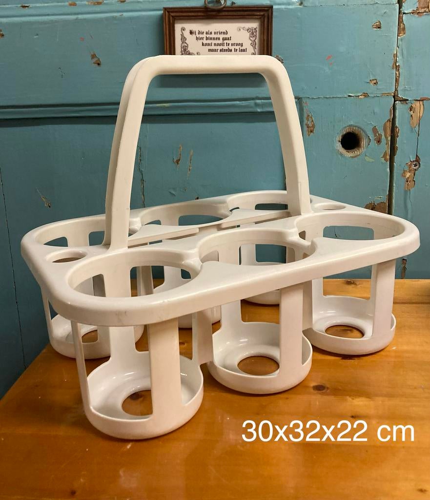Vintage Curver witte flessenmand, Ophalen of Verzenden