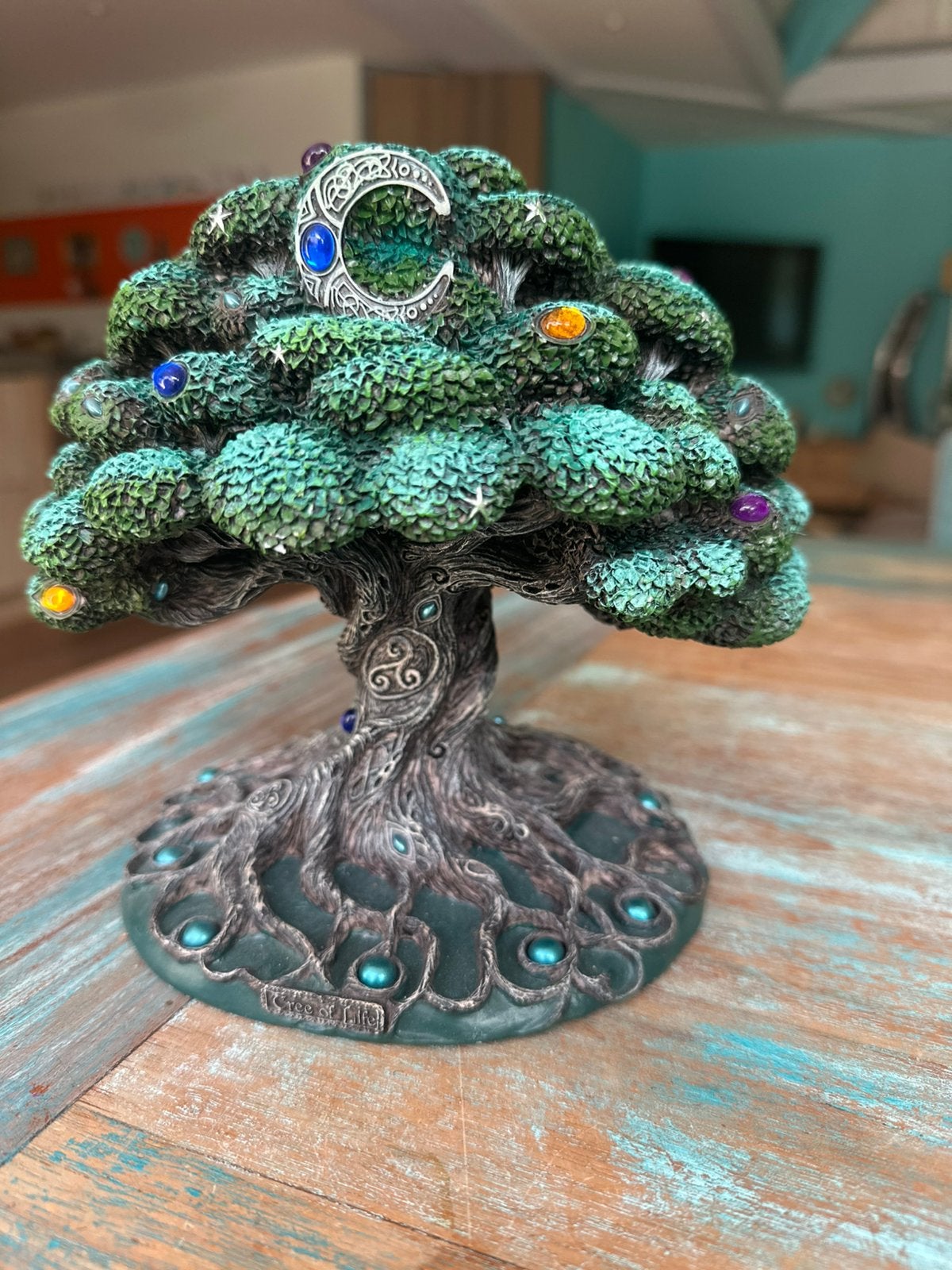 Tree of life beeld 18 cm, Verzamelen, Beelden en Beeldjes, Ophalen of Verzenden, Zo goed als nieuw