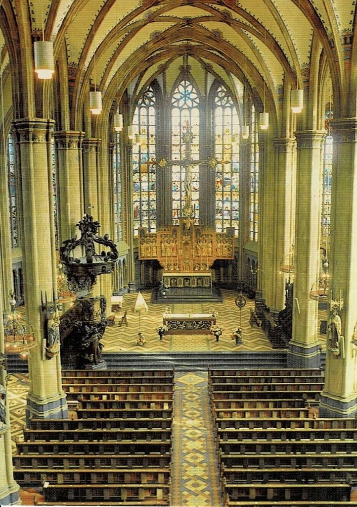 IJsselstein, interieur R.K. Basiliek, Verzenden, 1940 tot 1960, Ongelopen, Utrecht