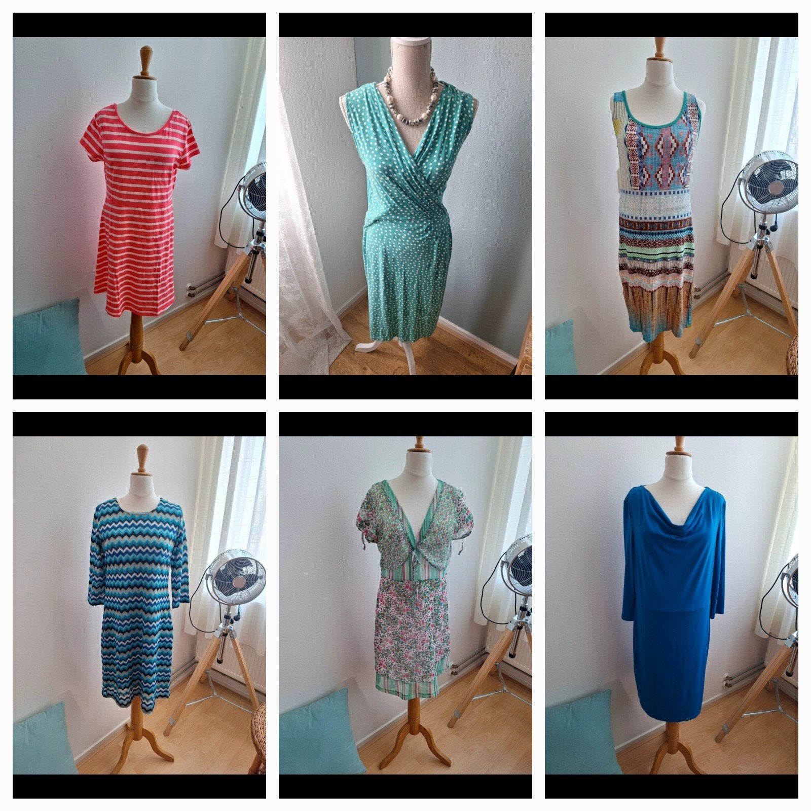 Pakket 6 Dames Zomerjurken Maat 40/42 - Laura Kent, Esprit, Meerkleurig, Maat 42/44 (L), Laura Kent, Esprit, Ophalen of Verzenden