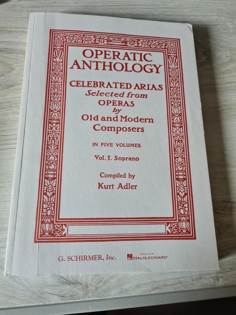 Operatic Anthology: Celebrated Arias Vol. 1 Soprano, Muziek en Instrumenten, Ophalen of Verzenden