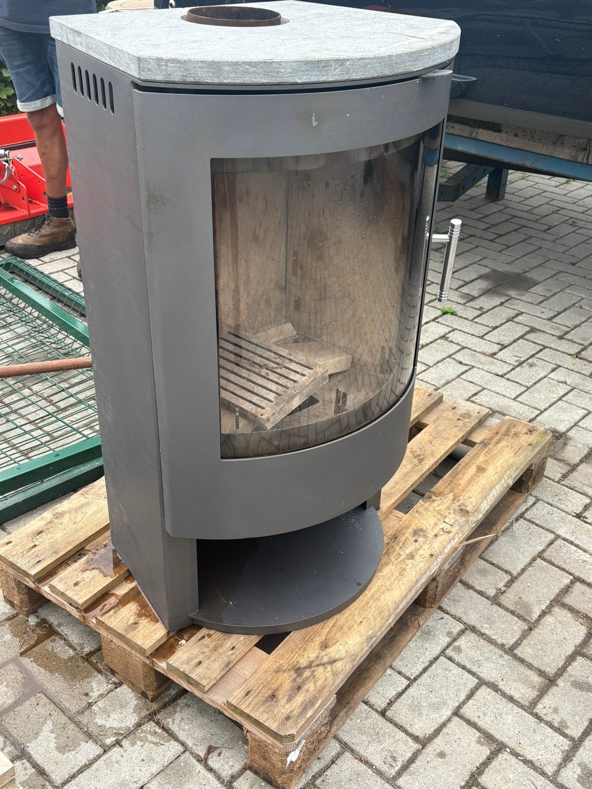 Hout kachel, Huis en Inrichting, Kachels, Ophalen, Gebruikt, Houtkachel, Vrijstaand