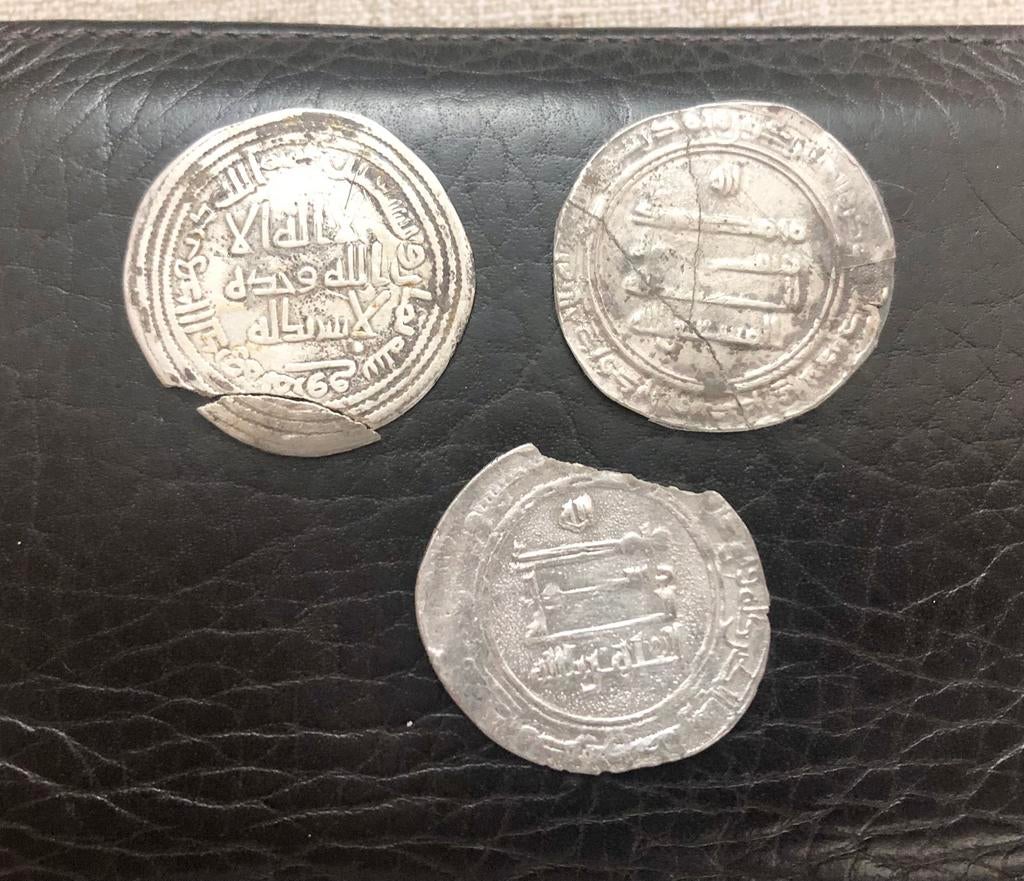 Abbasiden en omajjaden zilveren dirhams, Verzenden, Midden-Oosten, Zilver