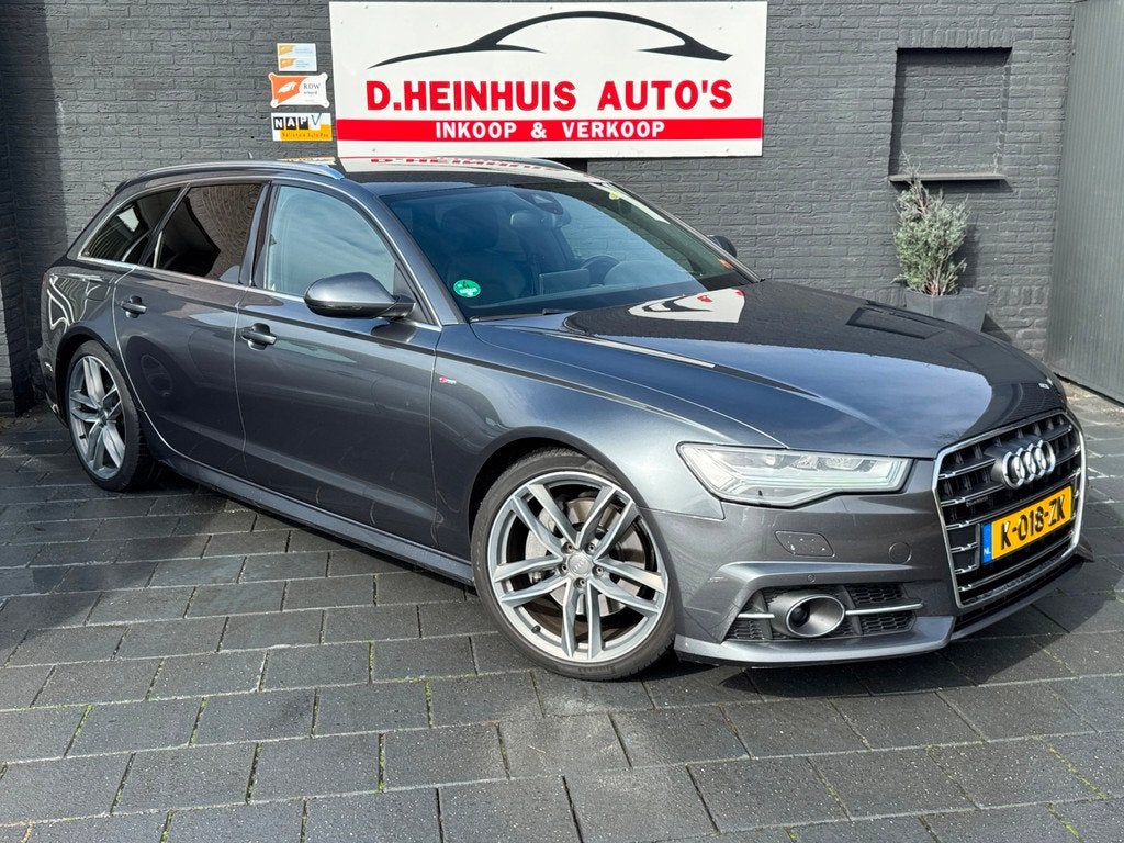 Audi A6 Avant 50 TDI quattro S-LINE *EXPORT E.U.*, Automaat, Gebruikt, Leder en Stof, 226 €/maand