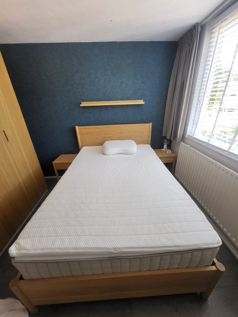 Complete slaapkamer, Ophalen, Zo goed als nieuw, Tweepersoons, Eikenfineer
