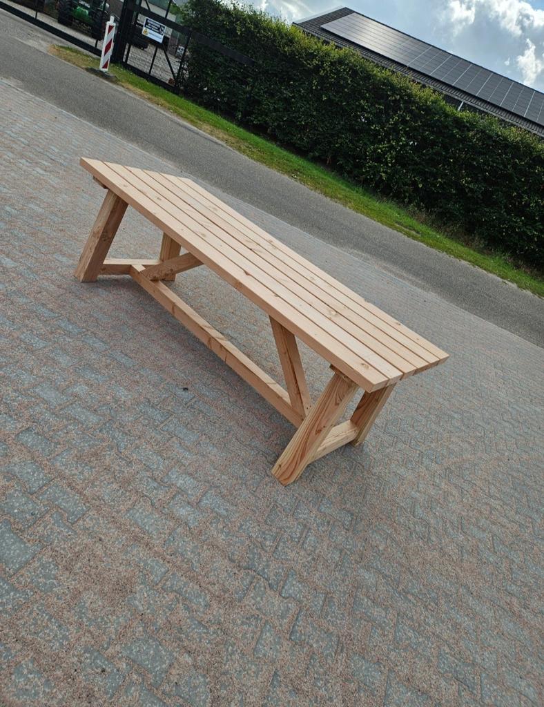 Robuuste douglas tuintafels, Tuin en Terras, Picknicktafels, Nieuw, Rechthoekig, Hout, Ophalen of Verzenden