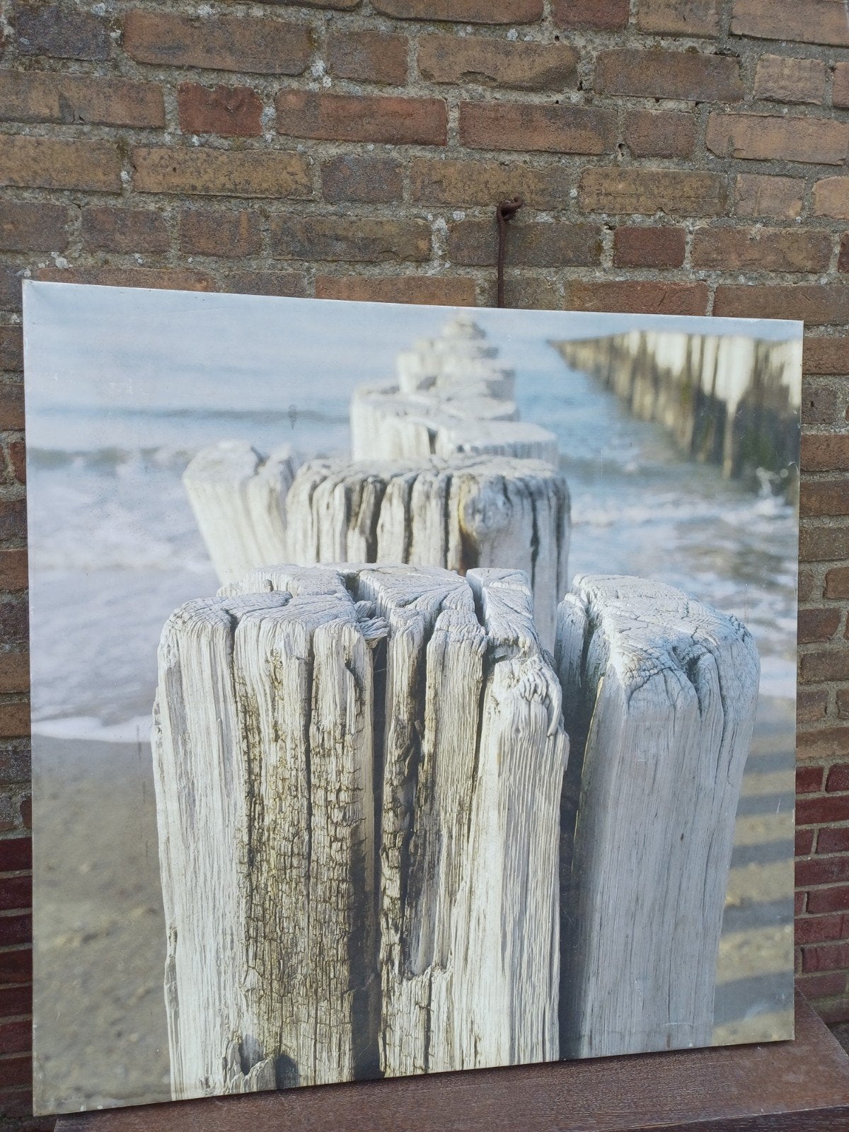 Groot tuin schilderij., Ophalen